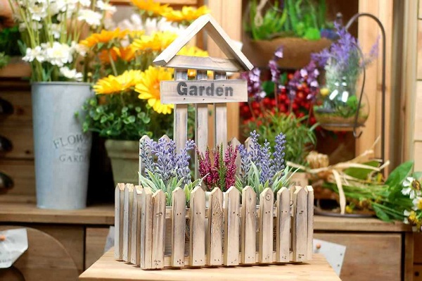 chậu hoa gỗ treo tường